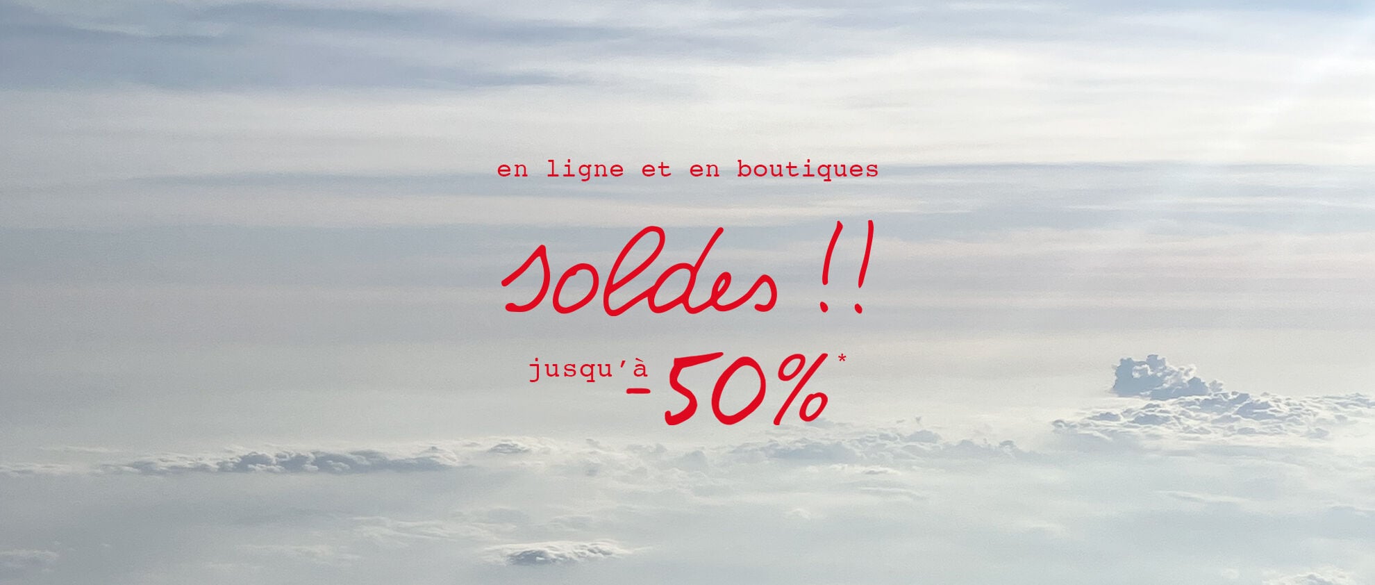 soldes !! jusqu'&agrave; -50%